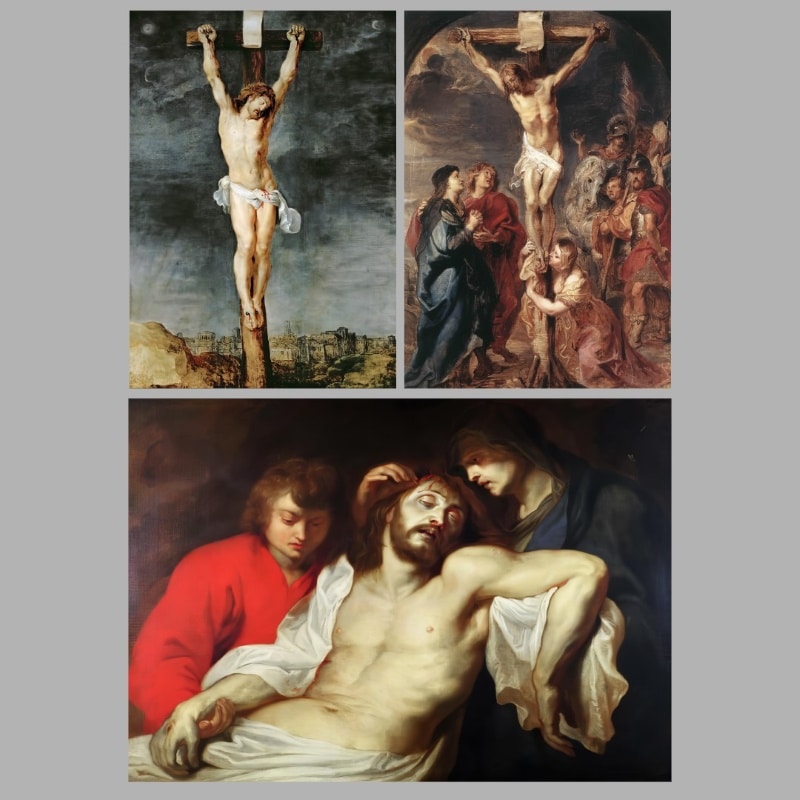 Christ on the Cross by Peter Paul Rubens Printed on Canvas