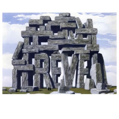 The Art of Conversation by René Magritte Printed on Canvas - Image 3