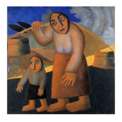 Kazimir Malevich 1912 Peasant Woman with Buckets and Child 1