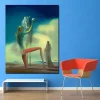 The Knight of Death Oil Painting by Salvador Dali Printed on Canvas