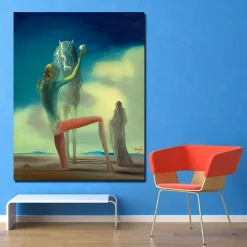 The Knight of Death Oil Painting by Salvador Dali Printed on Canvas