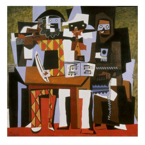 Three Musicians by Pablo Picasso Printed on Canvas - Image 2