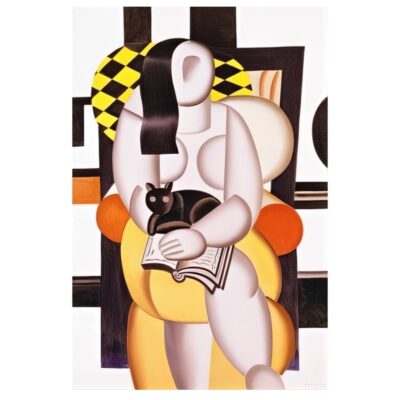 Woman with Cat by Fernand Léger Printed on Canvas - Image 2