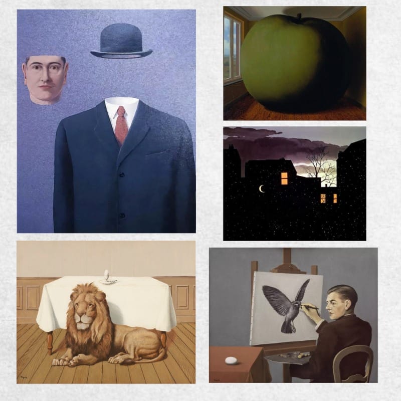 Five Paintings by René Magritte