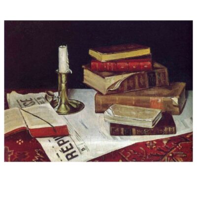 Henri Matisse 1890 Still Life with Books and Candle