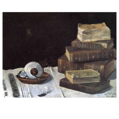 Henri Matisse Still Life with Books and Candle Printed on Canvas - Image 3