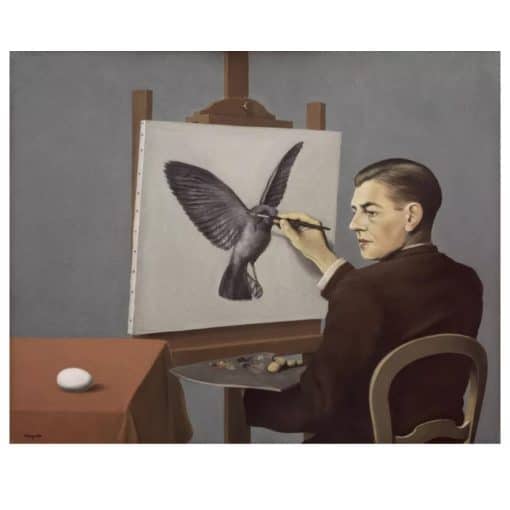 René Magritte 1936 Clairvoyance (Self Portrait)