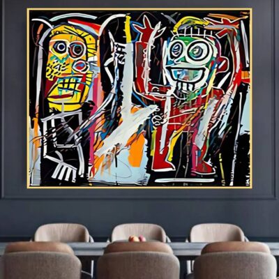 Dust heads by Jean-Michel Basquiat Print on Canvas