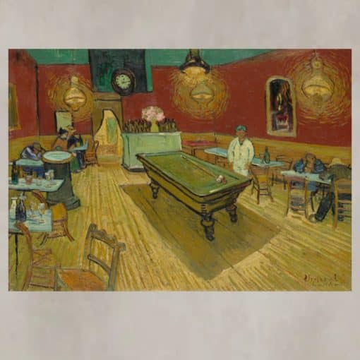 The Night Café by Vincent van Gogh 1888 Printed on Canvas - Image 3