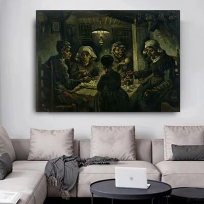 The Potato Eaters by Vincent van Gogh Printed on Canvas