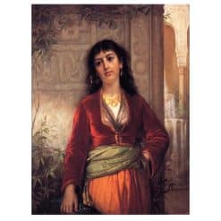 John W. Waterhouse 1873 The Unwelcome Companion (Street Scene in Cairo)