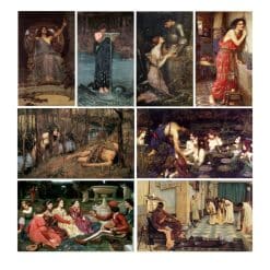 Paintings by John William Waterhouse Printed on Canvas