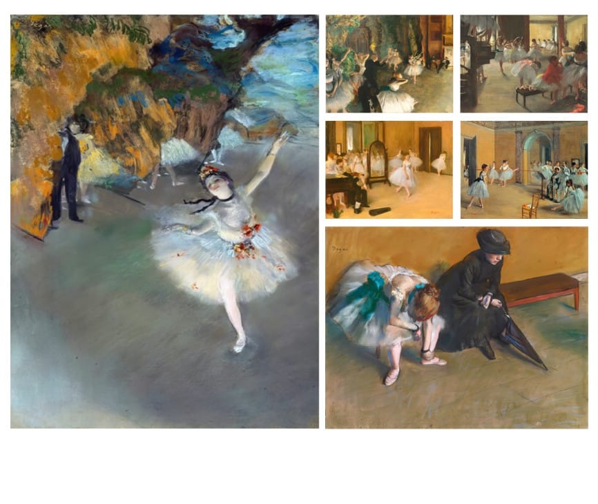 The Dance Class by Edgar Degas Printed on Canvas