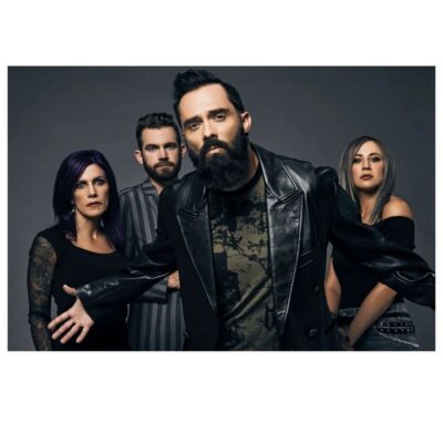 The Skillet Rock Band Printed on Canvas - Image 2