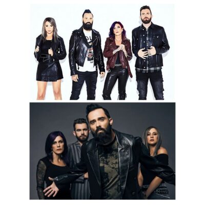 The Skillet Rock Band Printed on Canvas