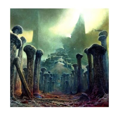 Untitled Paintings by Zdzislaw Beksinski Printed on Canvas - Image 4