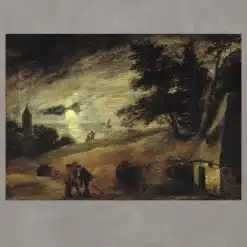 Dune Landscape by Moonlight by Adriaen Brouwer