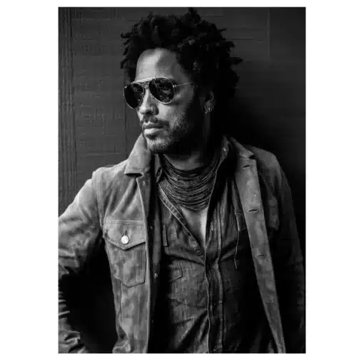 Lenny Kravitz Musician Printed on Canvas - Image 3