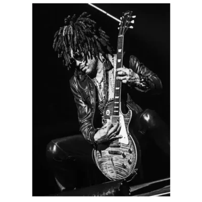 Lenny Kravitz Musician Printed on Canvas - Image 4