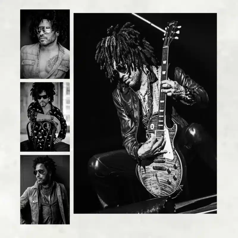 Lenny Kravitz Musician Printed on Canvas