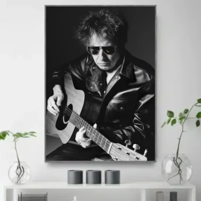 Picture of Bob Dylan Printed on Canvas