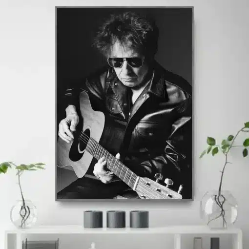 Picture of Bob Dylan Printed on Canvas