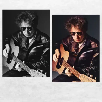 Picture of Bob Dylan Printed on Canvas - Image 2