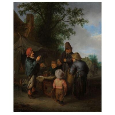 The Quacksalver by Adriaen van Ostade Printed on Canvas - Image 2