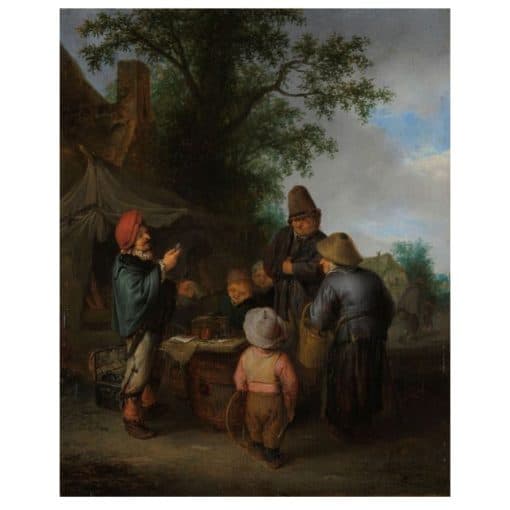 The Quacksalver by Adriaen van Ostade Printed on Canvas - Image 2