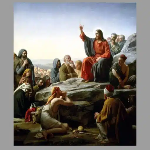 The Sermon on the Mount by Carl Bloch Printed on Canvas - Image 3