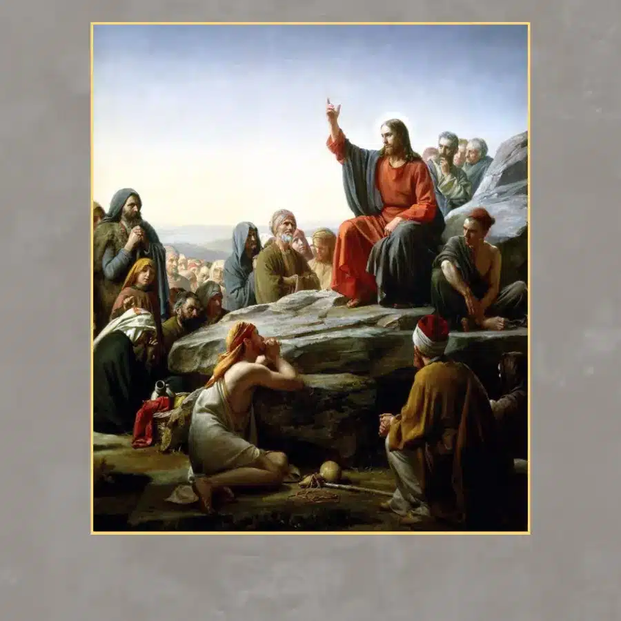 The Sermon on the Mount by Carl Bloch Printed on Canvas