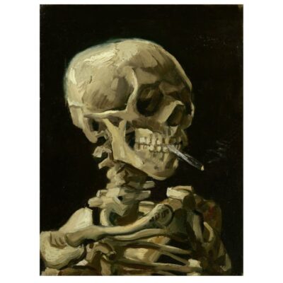 Vincent van Gogh 1886 Head of a Skeleton with a Burning Cigarette