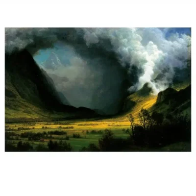 Albert Bierstadt 1870 Storm in the Mountains