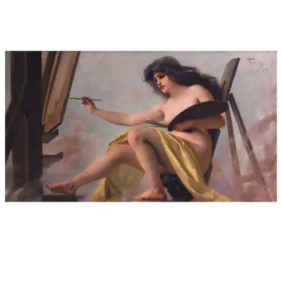 An allegory of Art by Luis Ricardo Falero 1892