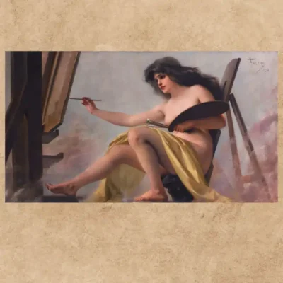 An allegory of Art by Luis Ricardo Falero 1892