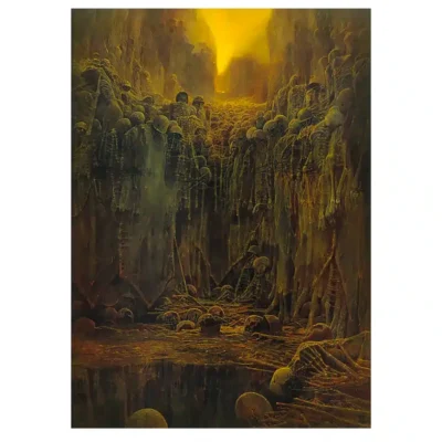 Artworks by Zdzislaw Beksinski Printed on Canvas - Image 5