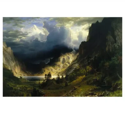 Albert Bierstadt 1866 A Storm in the Rocky Mountains