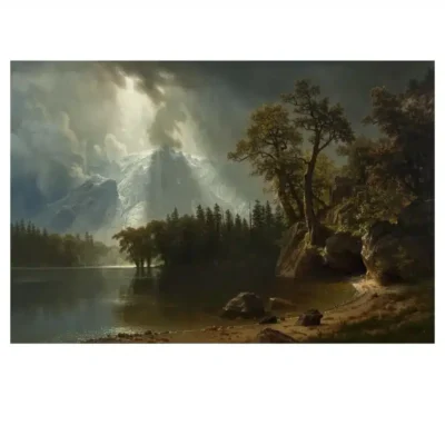 Albert Bierstadt 1870 Storm in the Mountains