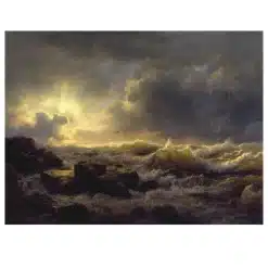 Clearing Up, Coast of Sicily by Andreas Achenbach 1847