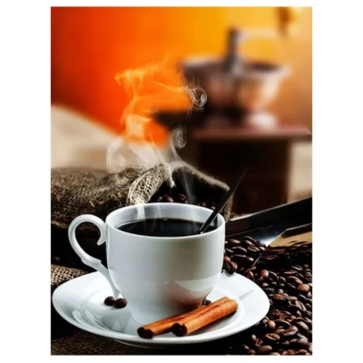 Cup of Hot Coffee Artwork Printed on Canvas - Image 2