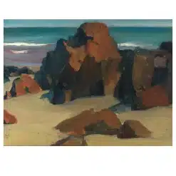 Rocks and Sand by Edward Hopper