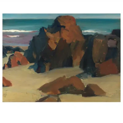 Rocks and Sand by Edward Hopper