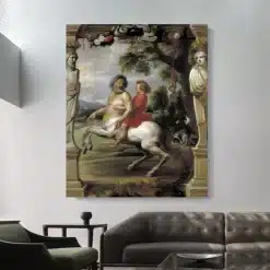 The Education of Achilles by Peter Paul Rubens Printed on Canvas