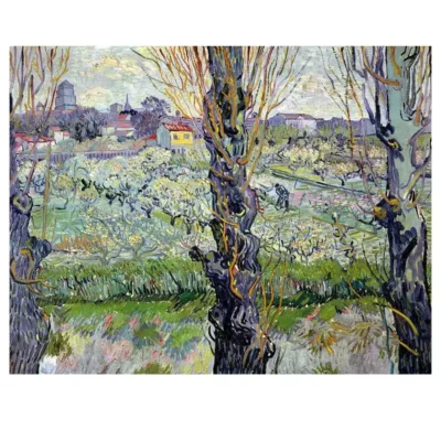 View of Arles, Flowering Orchard by Vincent van Gogh 1889