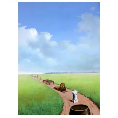 Youth Illustrated by René Magritte Printed on Canvas - Image 2
