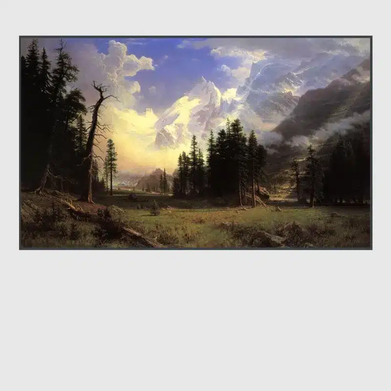 The Morteratsch Glacier Upper Engadine Valley Pontresina by Albert Bierstadt 1895