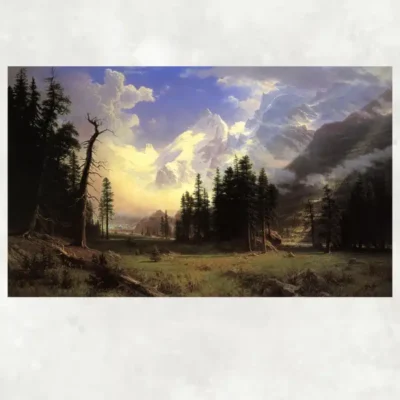 The Morteratsch Glacier by Albert Bierstadt 1895