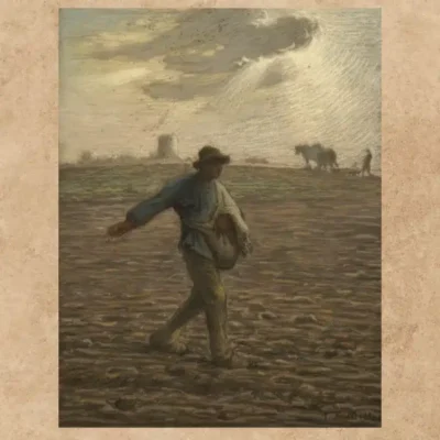 The Sower by Jean-François Millet Printed on Canvas - Image 3