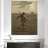 The Sower by Jean-François Millet Printed on Canvas