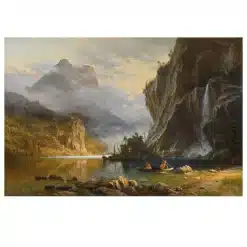 Albert Bierstadt 1862 Indians Spear Fishing